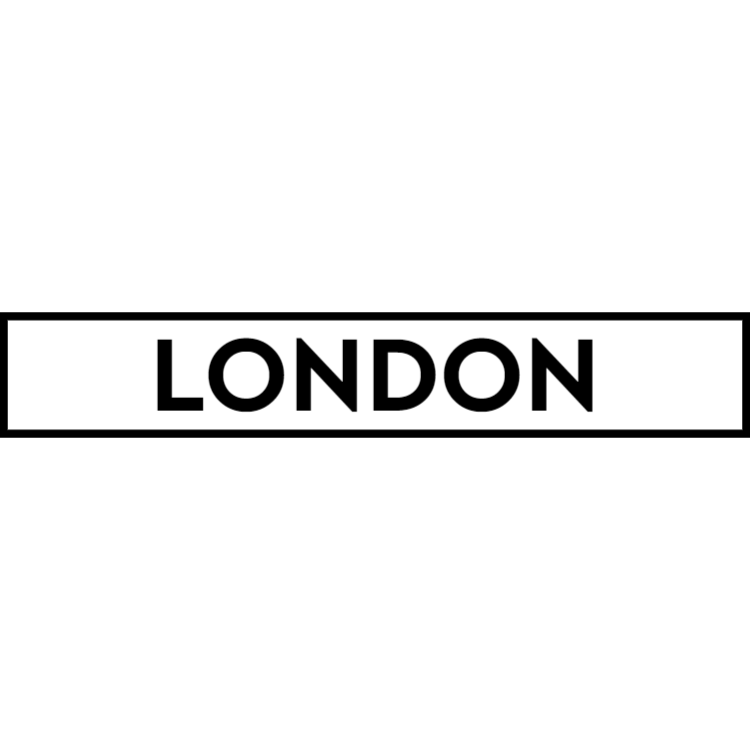 London - white sign | Choose, Customize and Order Signs Online!