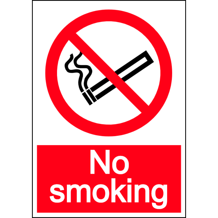 No smoking - portrait sign | Choose, Customize and Order Signs Online!