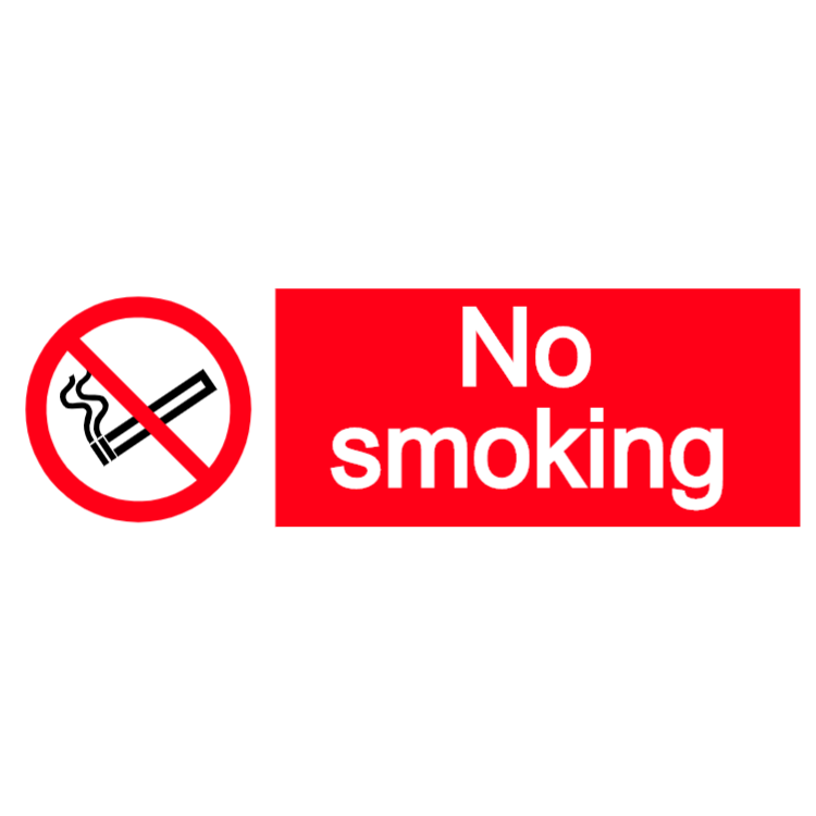 No smoking - landscape sticker | Choose, Customize and Order Signs Online!