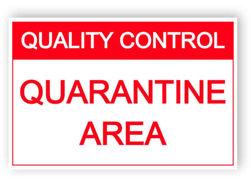 Quality control - Quarantine area - sticker | Choose, Customize and ...