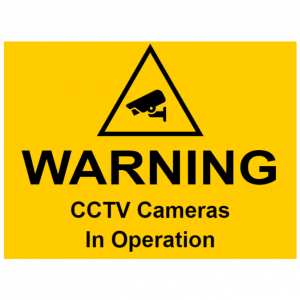 CCTV sign - CCTV cameras in operation